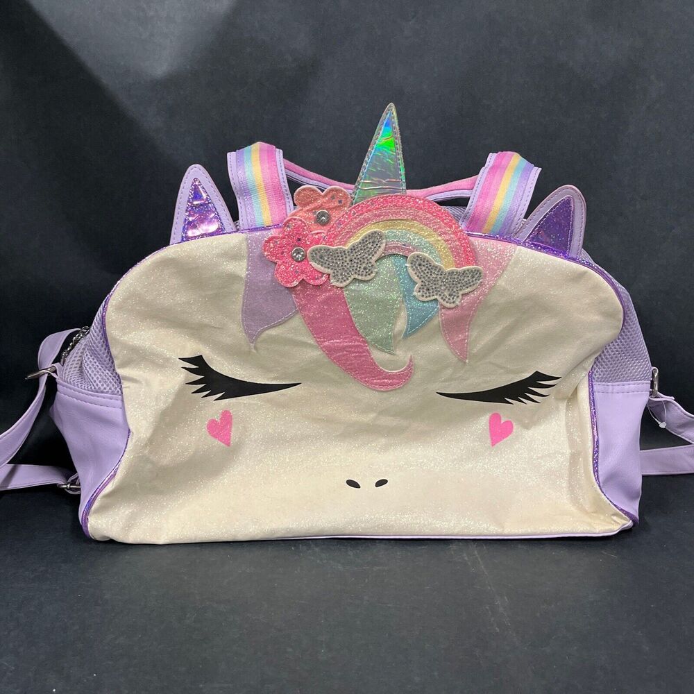 Miss Gwen’s OMG Accessories Unicorn Suitcase Bag Travel‎ Purple Rainbow